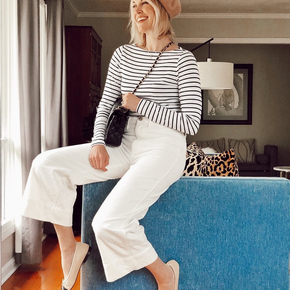 Madewell Emmett Wide Leg crop pants
